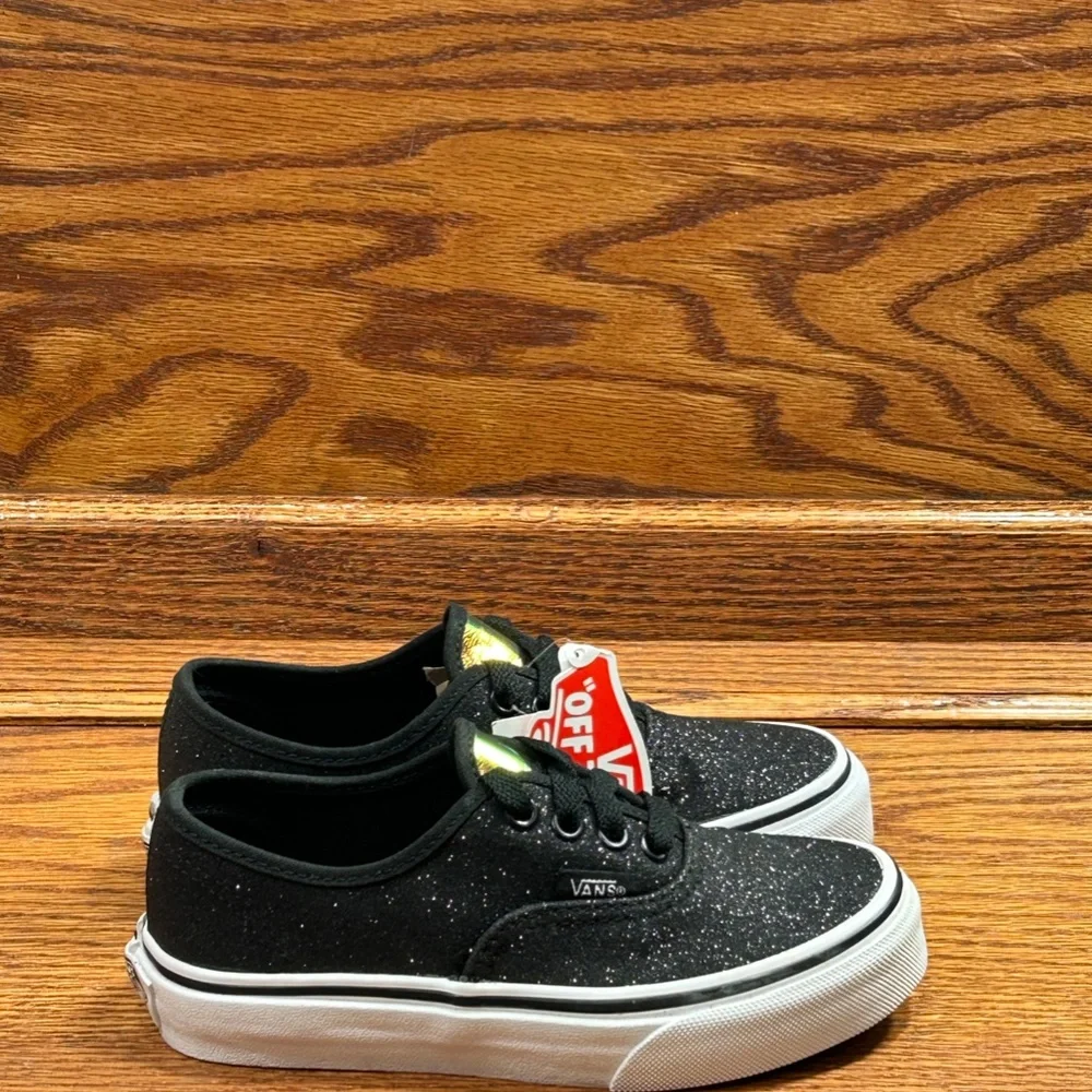 Vans Authentic Glitter & Iridescent Black Shoes‎